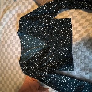 Lulu's Green Polka Dot Top